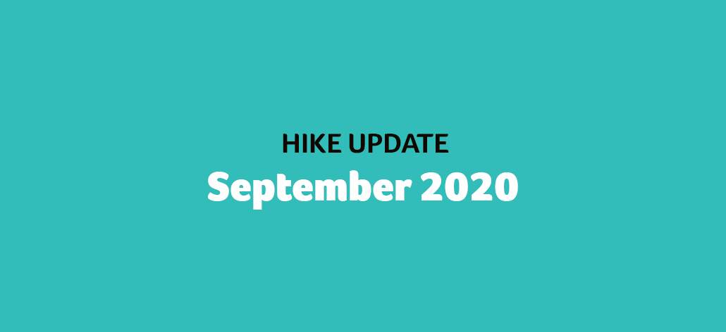 Hike Update – September 2020
