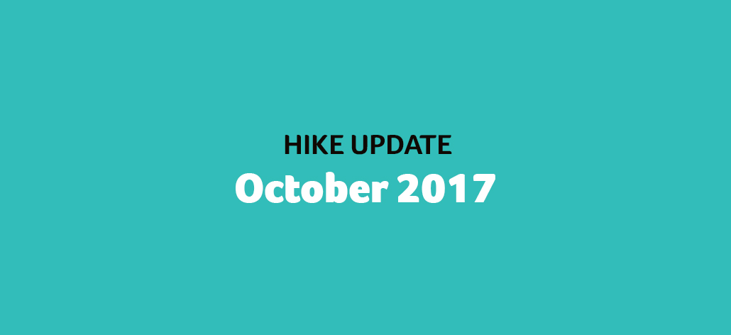 Hike update: October 2017