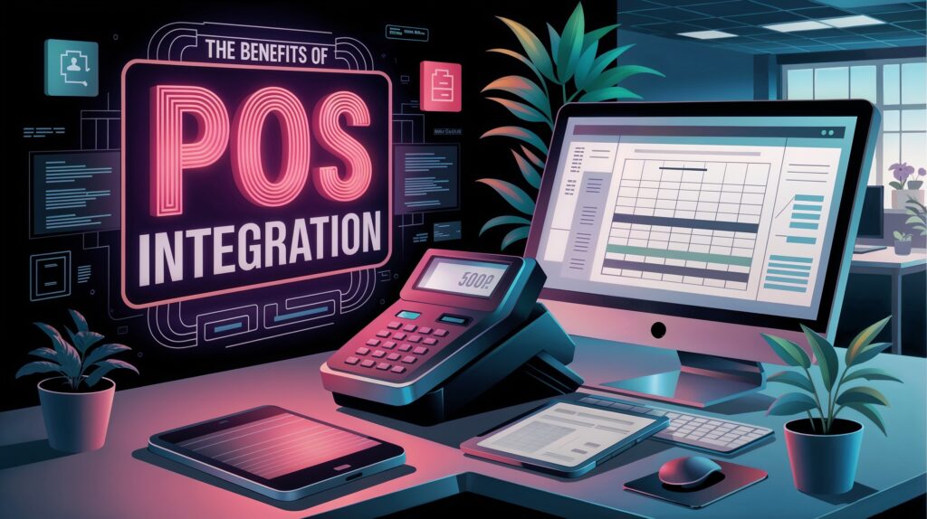 POS system integrated with accounting software dashboard