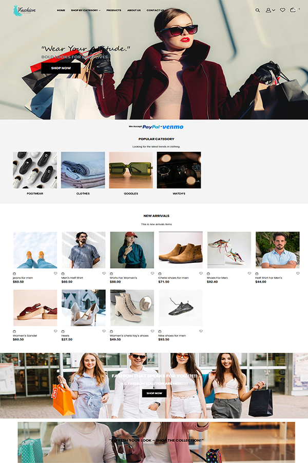 Fashion & Clothing store theme