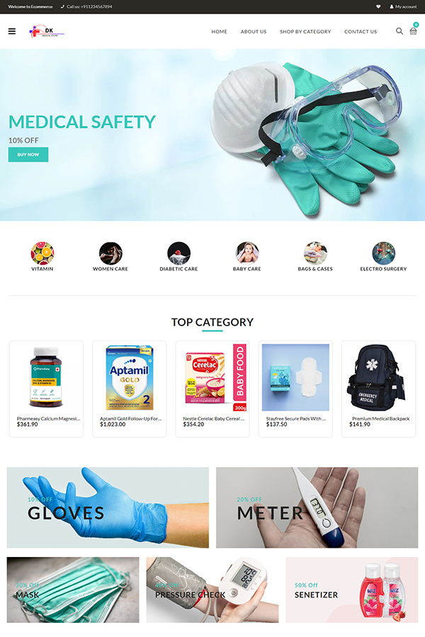Medical store theme