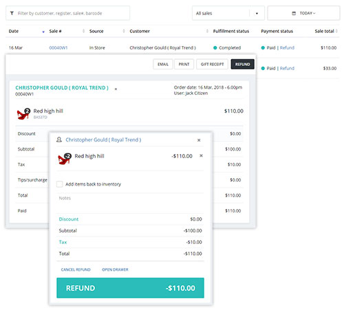 Returns & refunds