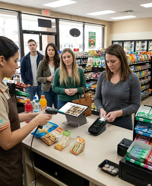 Lightning fast checkout for busy counters