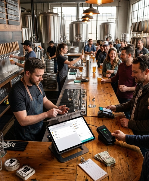 Fast checkout for bar service