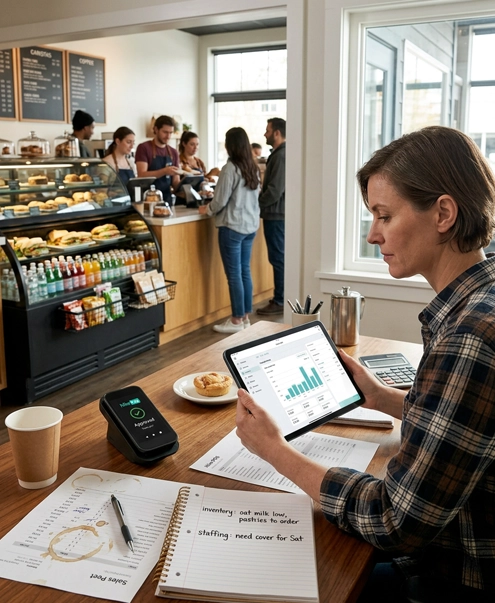 Cafe sales reporting