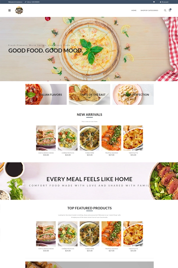 Food & Beverage store theme