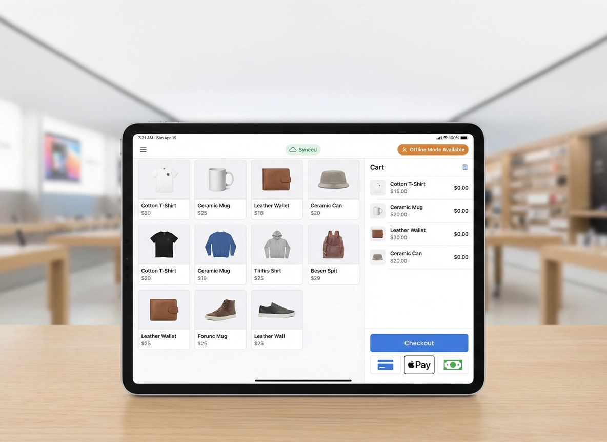 iPad POS system for retail stores
