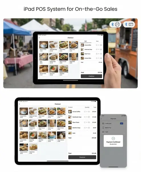 iPad POS system for on-the-go sales