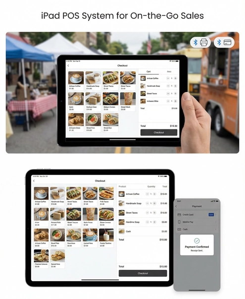 Android POS system for on-the-go sales