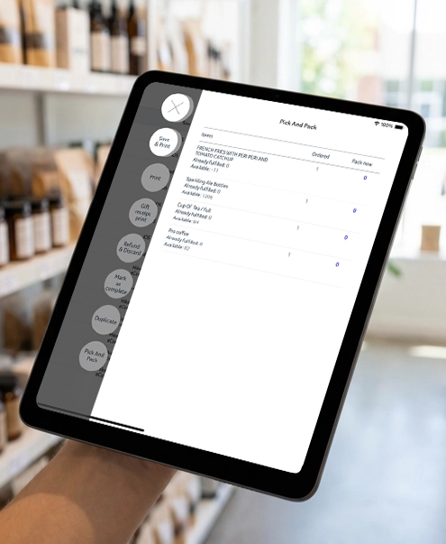 Mobile POS inventory management