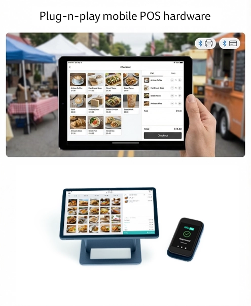 Plug-n-play mobile POS hardware