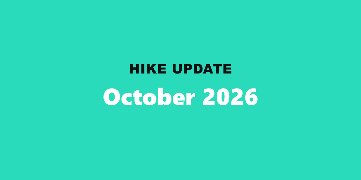 Hike Update: October 2026